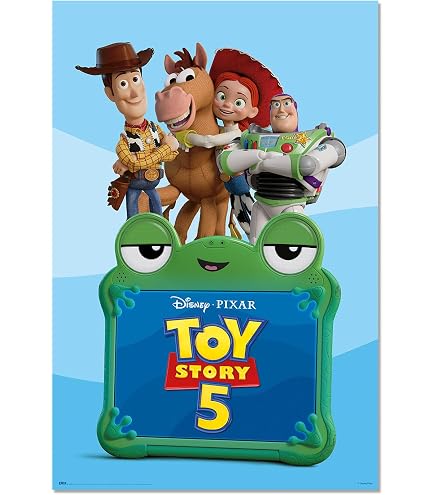 Amazon.co.jp: 【フレーム付-黒-】映画ポスター トイストーリー 5 A3